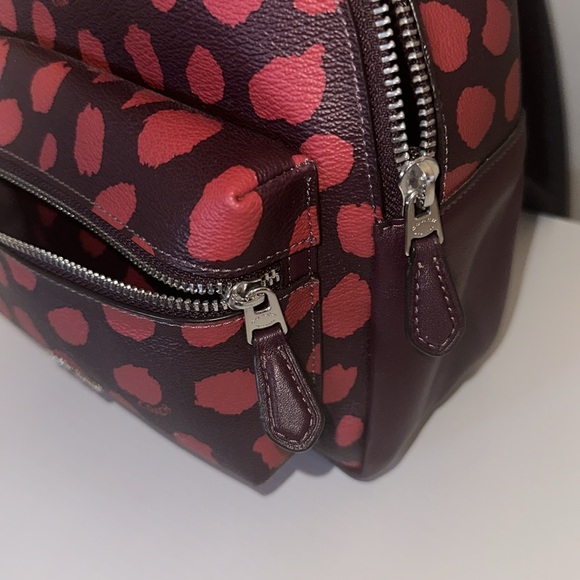 Coach Mini Charlie Backpack With Deer Spot Print Backpack Leather w/ Dustbag - Picture 13 of 13